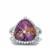Anahi Ametrine Ring with White Zircon in Sterling Silver 9.36cts