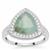 Gem-Jelly™ Aquaprase™ Ring with White Zircon in Sterling Silver 3.25cts