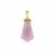 Kunzite Pendant in Gold Tone Sterling Silver 12.05cts 