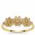 Champagne Diamonds Ring in 9K Gold 0.50ct