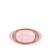 Morganite Ring with White Zircon in Rose Tone Sterling Silver 3.60cts
