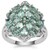 Odisha Kyanite, Green Topaz Ring with White Zircon in Sterling Silver 4.31cts