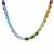 'The Rainbow Necklace' Multi Gemstone Sterling Silver Necklace ATGW 16.33cts