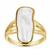 Biwa Freshwater Cultured Pearl Ring in Gold Tone Sterling Silver (17 x 7mm)