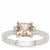 Galileia Topaz Ring with White Zircon in Sterling Silver 1.40cts