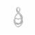 Diamond Pendant in Sterling Silver 0.09ct