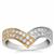 Canadian Diamonds Ring in 9K Two Tone Gold 0.51ct