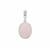 Pink Aragonite Pendant in Sterling Silver 19.20cts