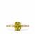 Ambilobe Sphene Ring with White Zircon in 9K Gold 1.55cts