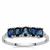 Australian Blue Sapphire Ring with Diamond in Platinum 950 1.14cts
