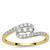 Diamonds Ring in 9K Gold 0.36cts