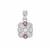 Ratanakiri Zircon Pendant with Pink Sapphire in Sterling Silver 2.30cts