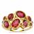 Safira Tourmaline Ring with White Zircon in 9K Gold 2.75cts