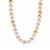 South Sea Cultured Pearl Necklace with Golden South Sea Cultured Pearl in Sterling Silver (7.50mm)