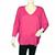 Destello Batwing Jersey Modal Top (Choice of 8 Sizes) (Fushcia Pink)