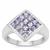 Tanzanite Ring in Sterling Silver 1.52cts