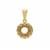 Diamonds Pendant in Gold Plated Sterling Silver 0.31ct