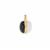 Type A Burmese Jadeite Pendant with White Zircon in Gold Tone Sterling Silver 22.80cts