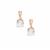 Kaduna White Zircon Earrings in 9K Gold 3.19cts