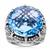 Sky Blue Topaz Ring in Sterling Silver 28.35cts