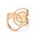  Ring in Rose Gold Plated Sterling Silver
