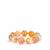 Sakura Agate Stretchable Bracelet in Gold Tone Sterling Silver 260cts