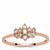 Natural Pink Diamond Ring in 9K Rose Gold 0.37ct