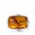 Baltic Cognac Amber Ring in Sterling Silver (10x15mm)