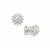 Diamonds Earrings in Sterling Silver 0.09cts