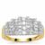  GH Diamonds Ring in 9K Gold 1cts