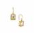 Sunrise Bi-Colour Quartz Earrings in Gold Plated Sterling Silver 12.85cts