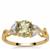 Csarite® Ring with White Zircon in 9K Gold 1.75cts