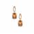 Kaduna Canary and White Zircon Earrings in 9K Gold 6.96cts
