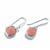 Guava Quartz Earrings in Sterling Silver 7.45cts