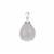 Type A Lavender Jadeite Pendant in Sterling Silver 11.50cts