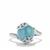 Aquamarine Ring in Sterling Silver 7.32cts