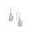 Optic Quartz Earrings in Sterling Silver 11cts