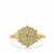 Fancy Intense Yellow Si Diamond Ring in 9K Gold 1ct