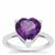 Zambian Amethyst Ring in Sterling Silver 3.50cts
