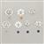 1.75cts 925 Sterling Silver Connectors With Multi Stone (7 Chakra Connector Mount With Gemstones)
