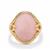 Peruvian Pink Opal Ring  in Gold Plated Sterling Silver 8.80cts