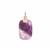 Banded Amethyst Pendant in Rose Tone Sterling Silver 33.50cts