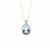 Santa Maria Aquamarine Necklace with Diamond in 18K Gold 4.61cts