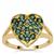 Indicolite Ring in 9K Gold 1.10cts