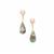 Aquaprase™ Earrings with Naturally Pink Cultured Pearls in Gold Plated Sterling Silver
