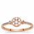 Natural Pink Diamonds Ring in 9K Rose Gold 0.34ct