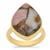 Copper Mojave Pink Opal Ring in Gold Plated Sterling Silver 11cts