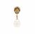 'The Imperial Pendant' South Sea Cultured Pearl Pendant with Multi Gemstones in 9K Gold (11mm)