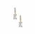 Kaduna White Zircon Earrings in 9K Gold 2.08cts