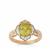 Ambilobe Sphene Ring with Diamond in 18K Gold 2.95cts